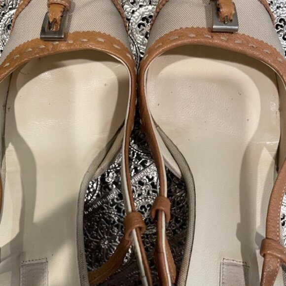 Prada Slingback Kitten Heel Pointed Toe 36.5 EU - Picture 8 of 9